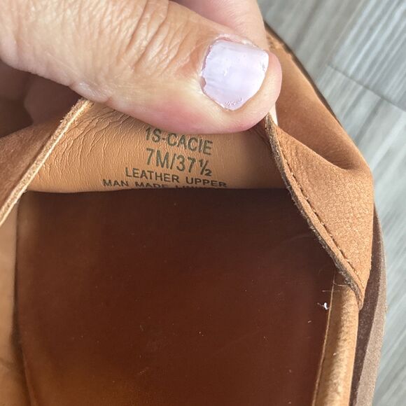 1.State Cacie Camel Leather Slip On Size 7 - Picture 8 of 8